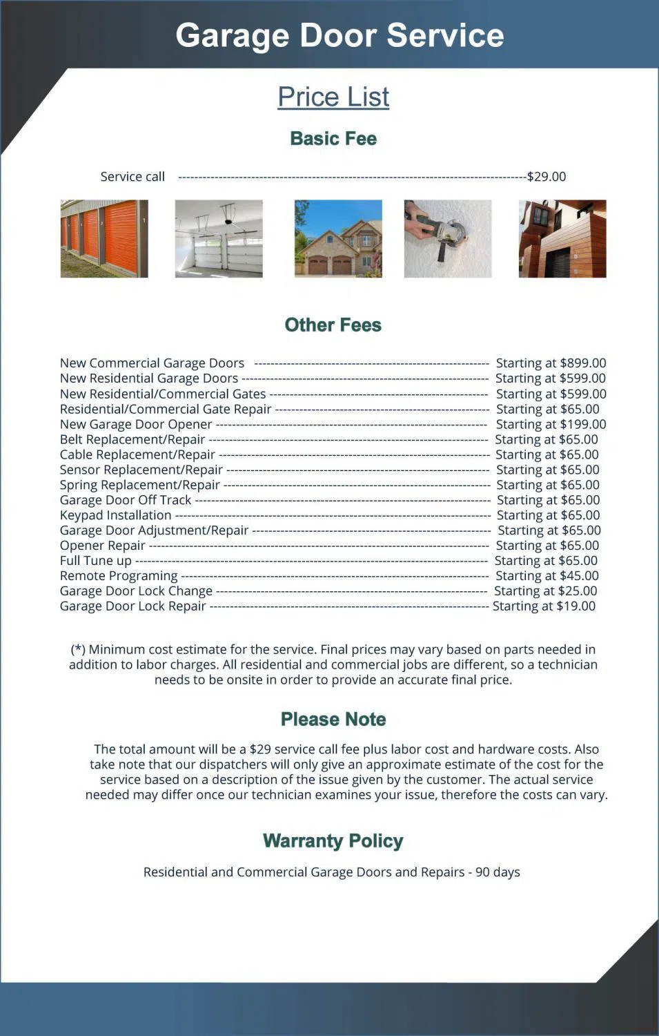 Exclusive Garage Door Service Dallas, TX 469-415-2332